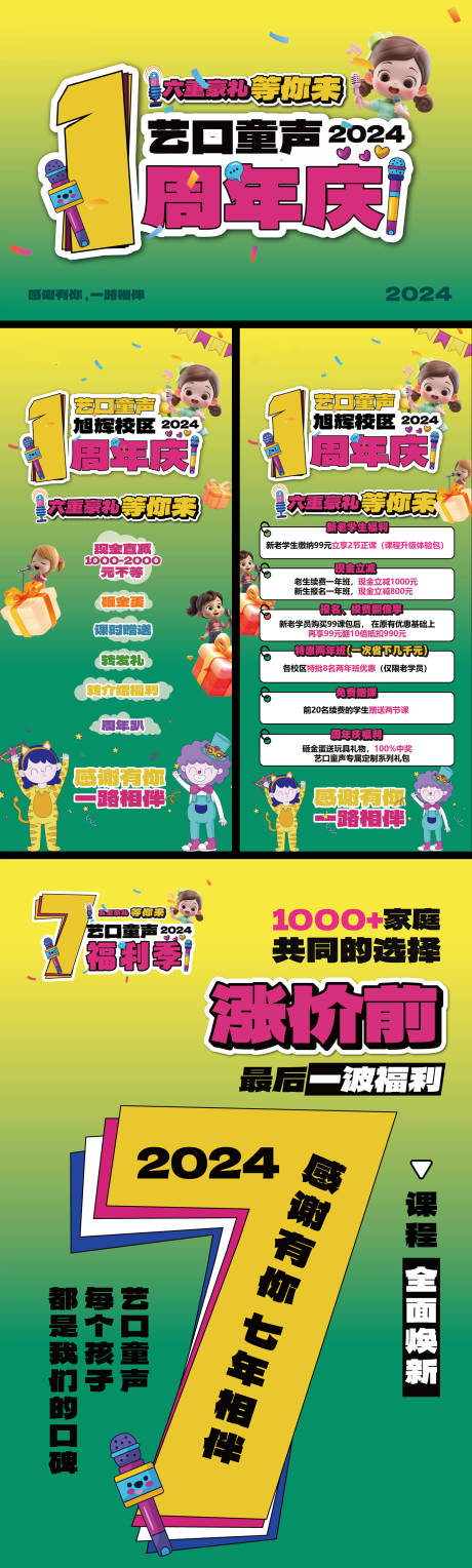 源文件下载【少儿口才周年庆海报】编号：46110024582206609