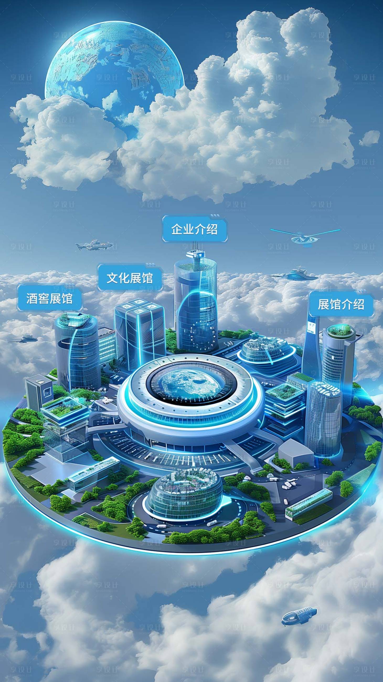 源文件下载【享设计】搜索编号：19000024295777410【沙盘展馆网页设计】