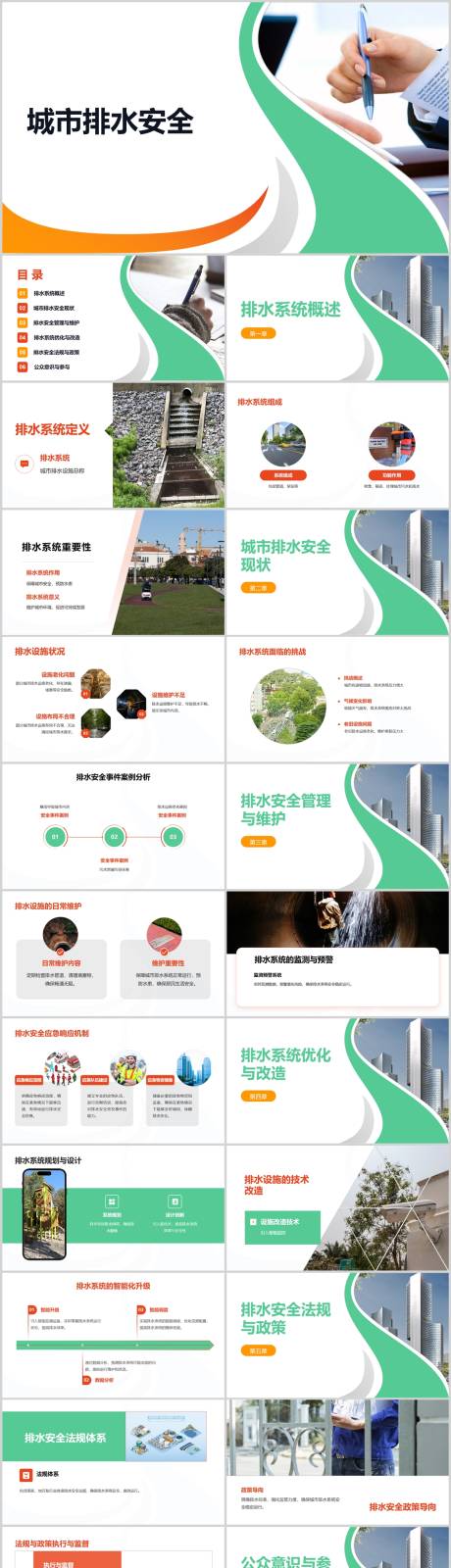 源文件下载【城市排水安全PPT】编号：31430024704358481