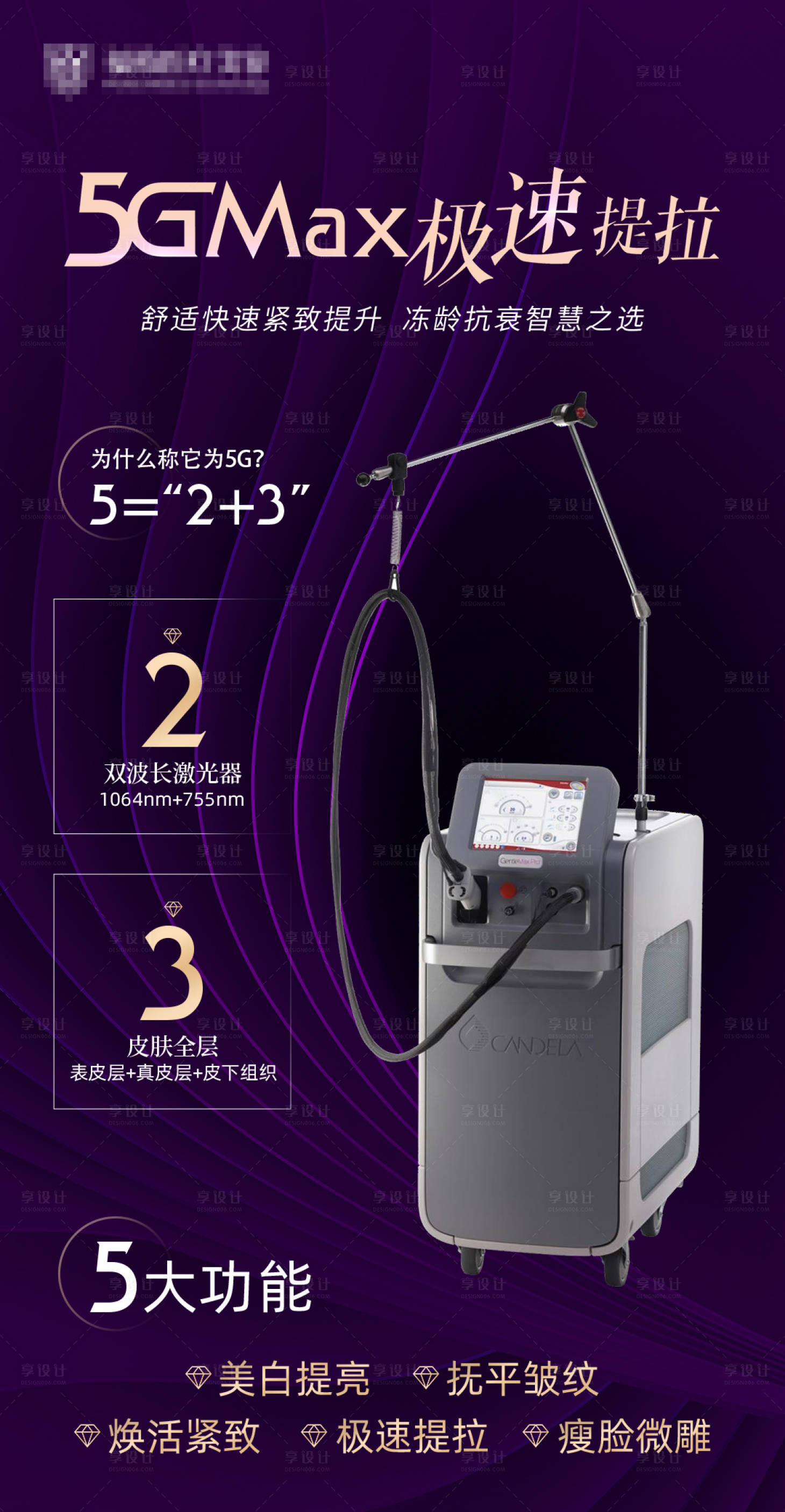 源文件下载【享设计】搜索编号：48470024430843787【医美仪器海报】