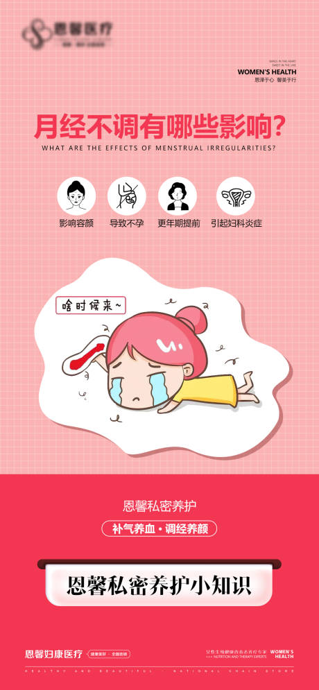 源文件下载【享设计】搜索编号：54330024417277964【月经不调有哪些影响？】