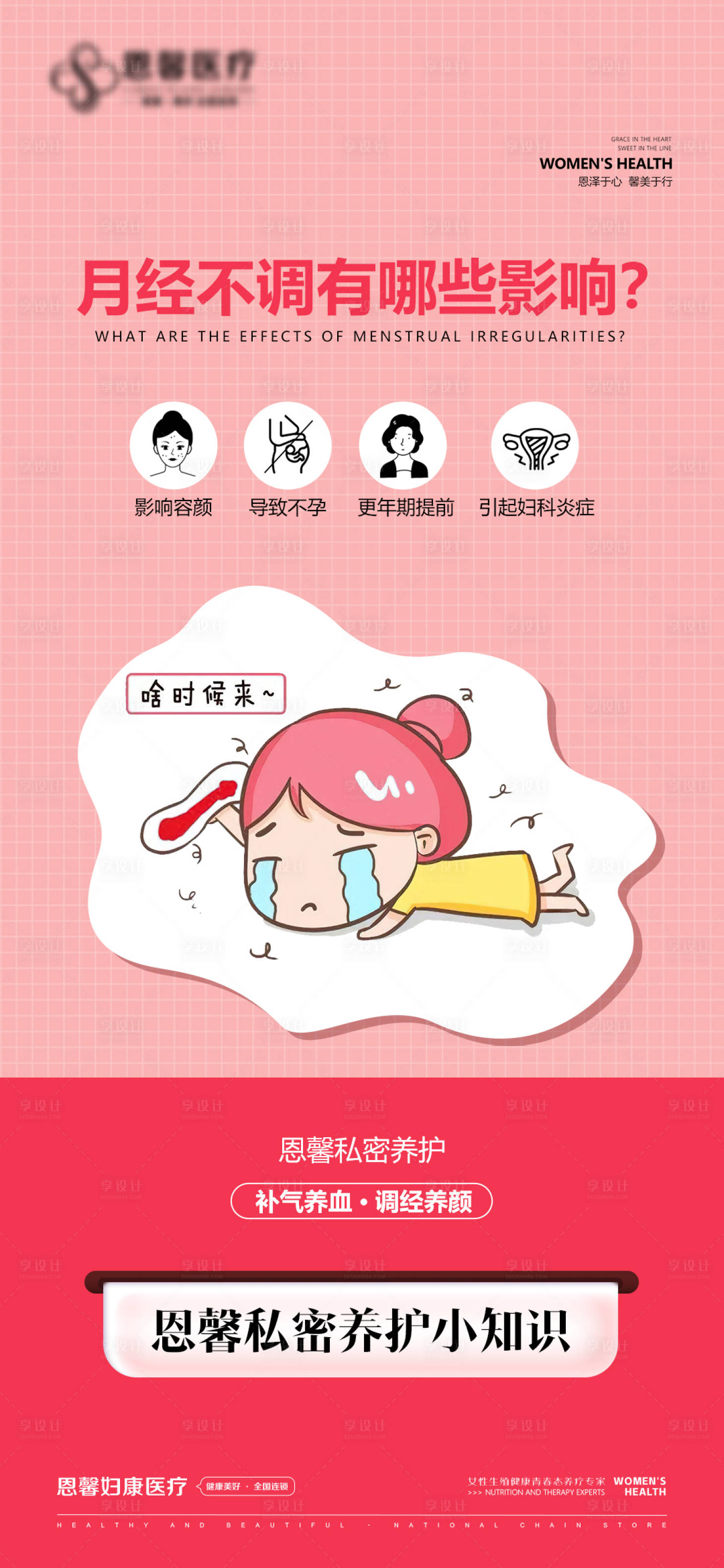 源文件下载【享设计】搜索编号：54330024417277964【月经不调有哪些影响？】