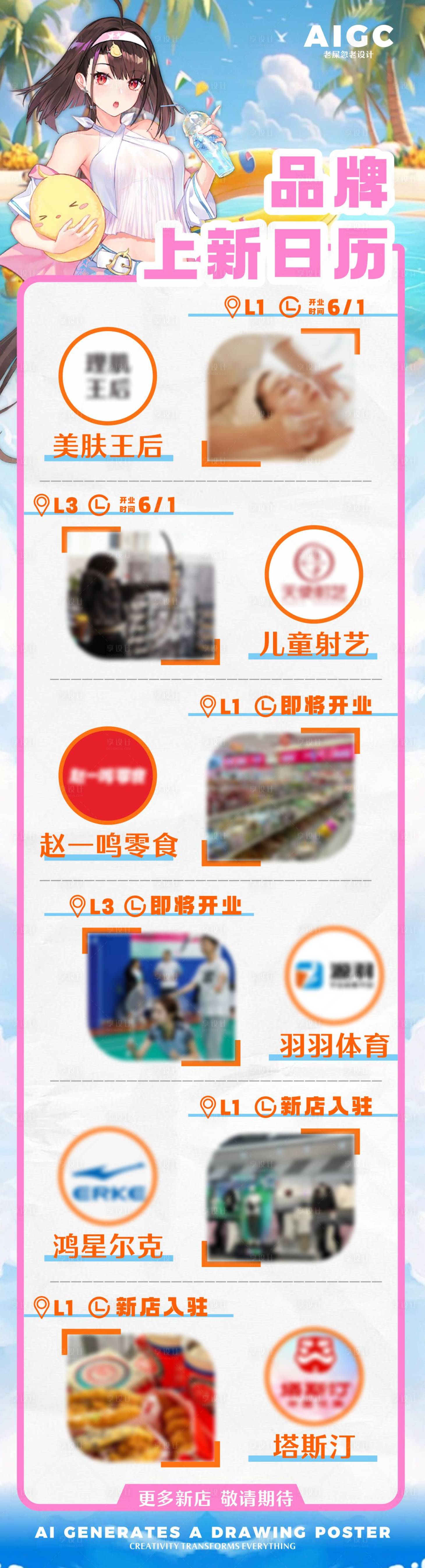 源文件下载【商业盛大开业海报长图】编号：57270024683487840