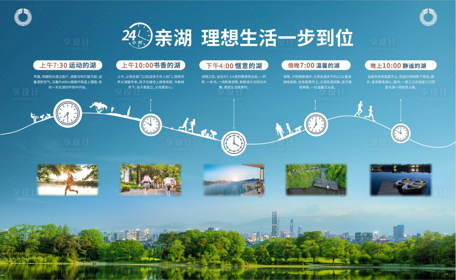 源文件下載【享設計】搜索編號：24430024528948157【地產二十四小時生活場景展板】