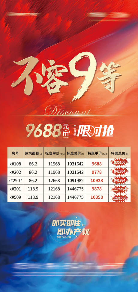 源文件下载【地产特价房海报】编号：65210024617234824