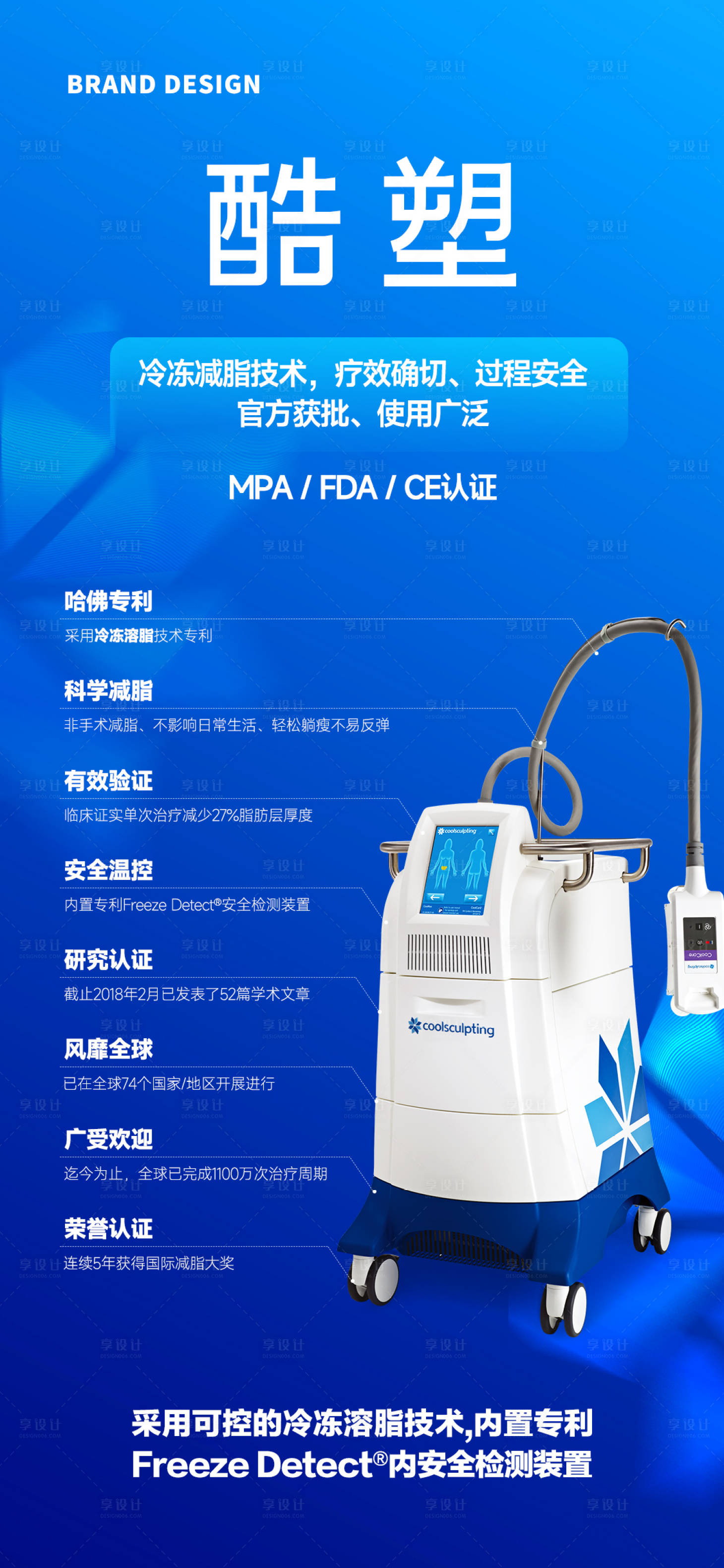 源文件下載【享設(shè)計】搜索編號：34260024397582007【醫(yī)美儀器海報】