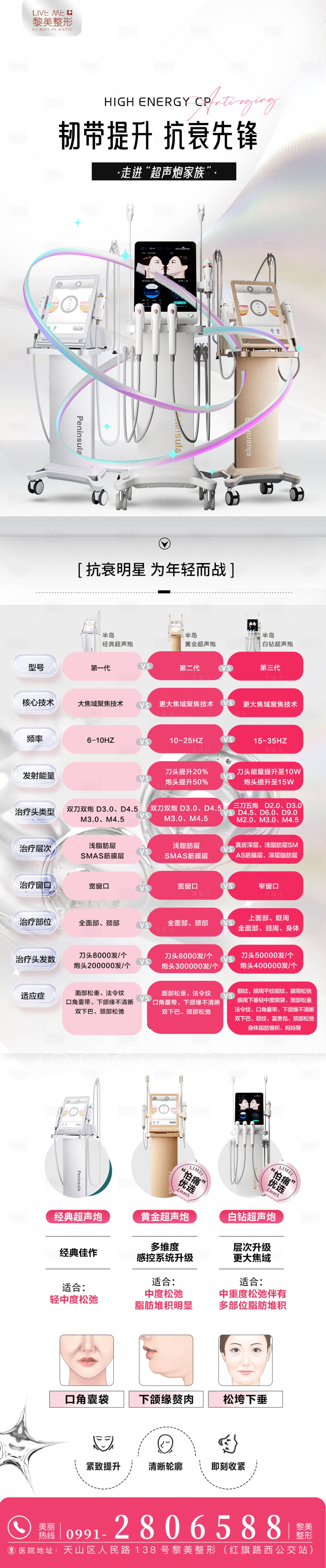 源文件下载【享设计】搜索编号：42950024755406442【医美仪器对比系列海报】