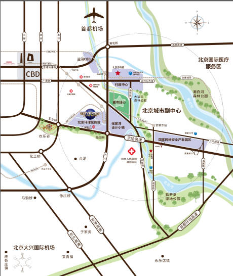 源文件下载【北京东南区位图】编号：18580024725372031