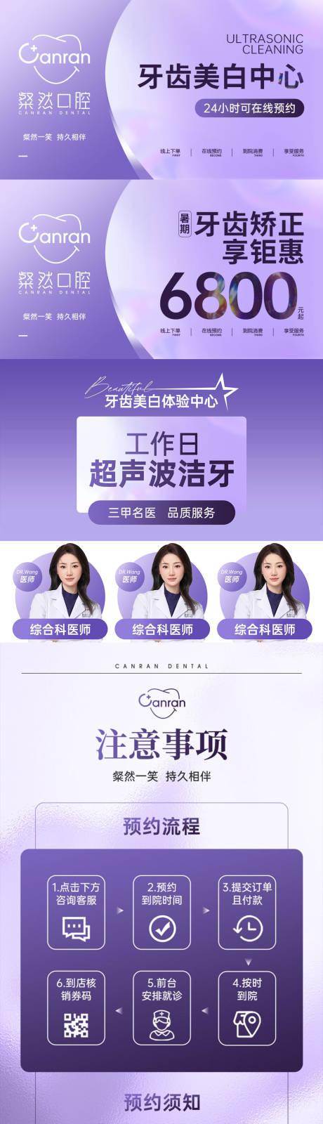 源文件下载【口腔项目流程海报】编号：71470024616947678
