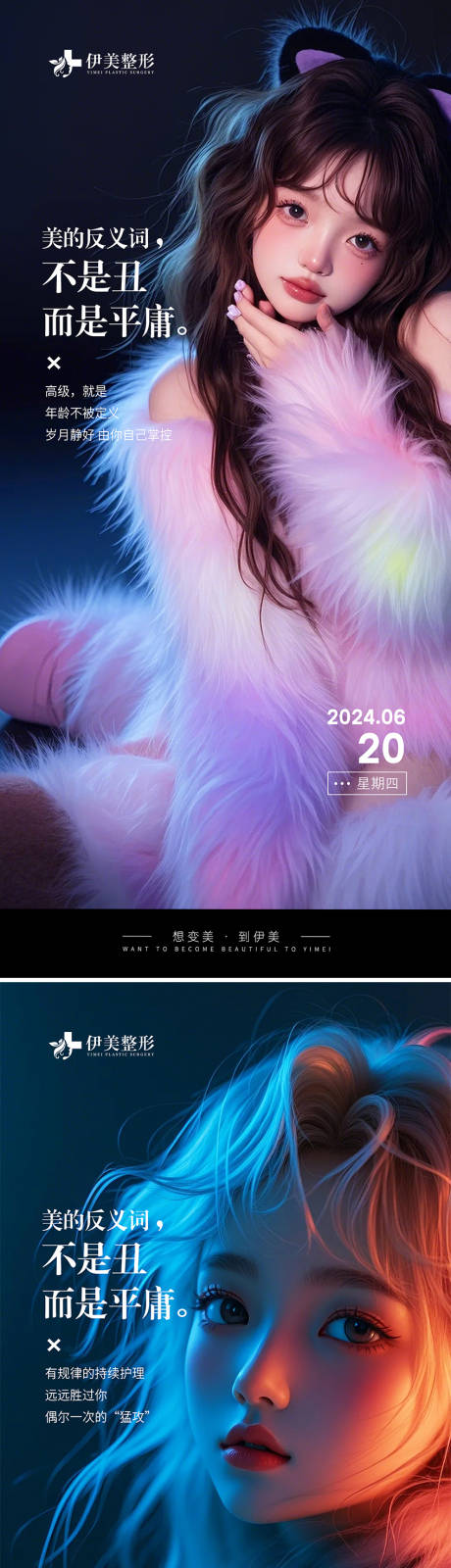 源文件下载【医美早安图海报】编号：99140024595484635
