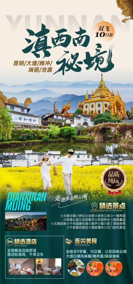 源文件下载【滇西南云南旅游海报】编号：77290025180811266