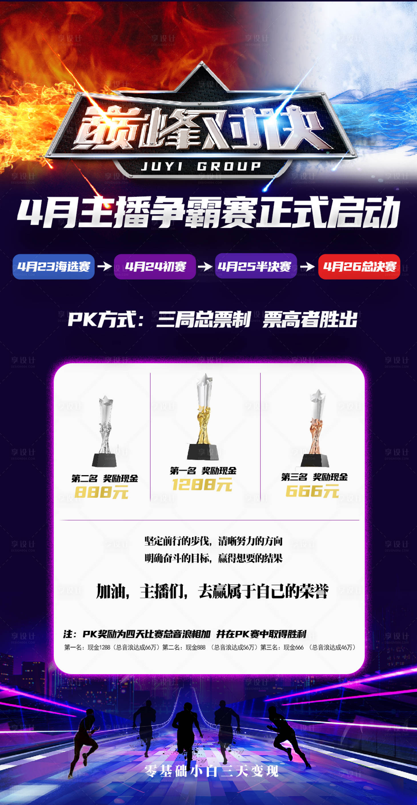 源文件下载【享设计】搜索编号：74730025143072494【巅峰对决活动pk海报】