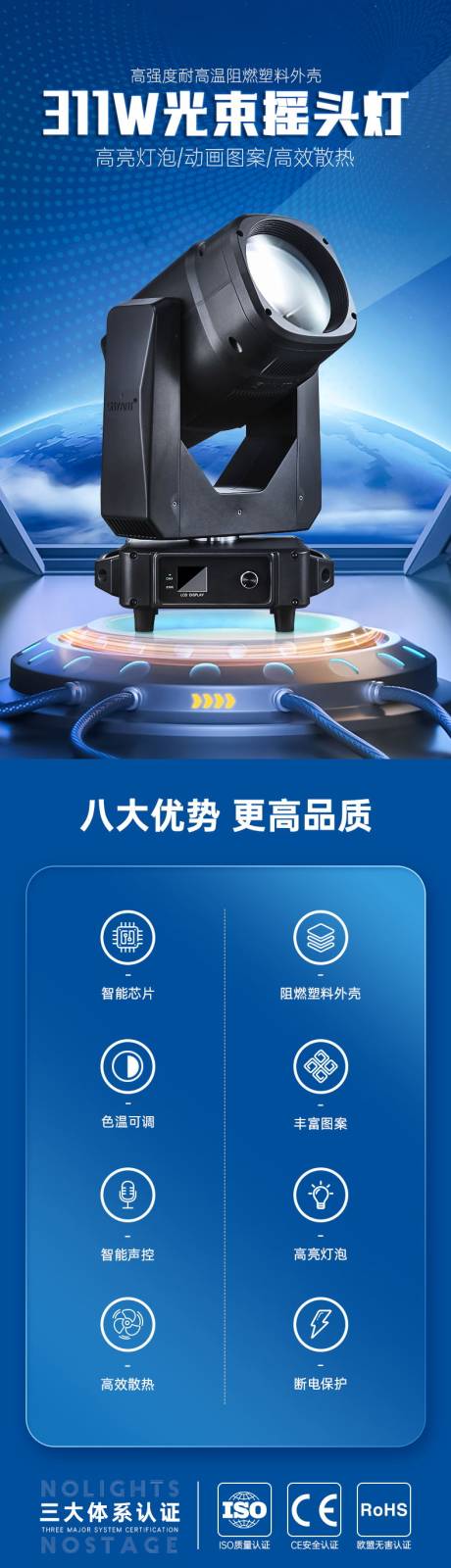 源文件下载【淘宝舞台摇头灯电商详情页】编号：51630024883627252