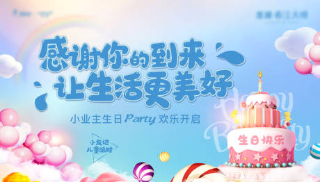 源文件下载【生日会活动背景板】编号：88640025392183817
