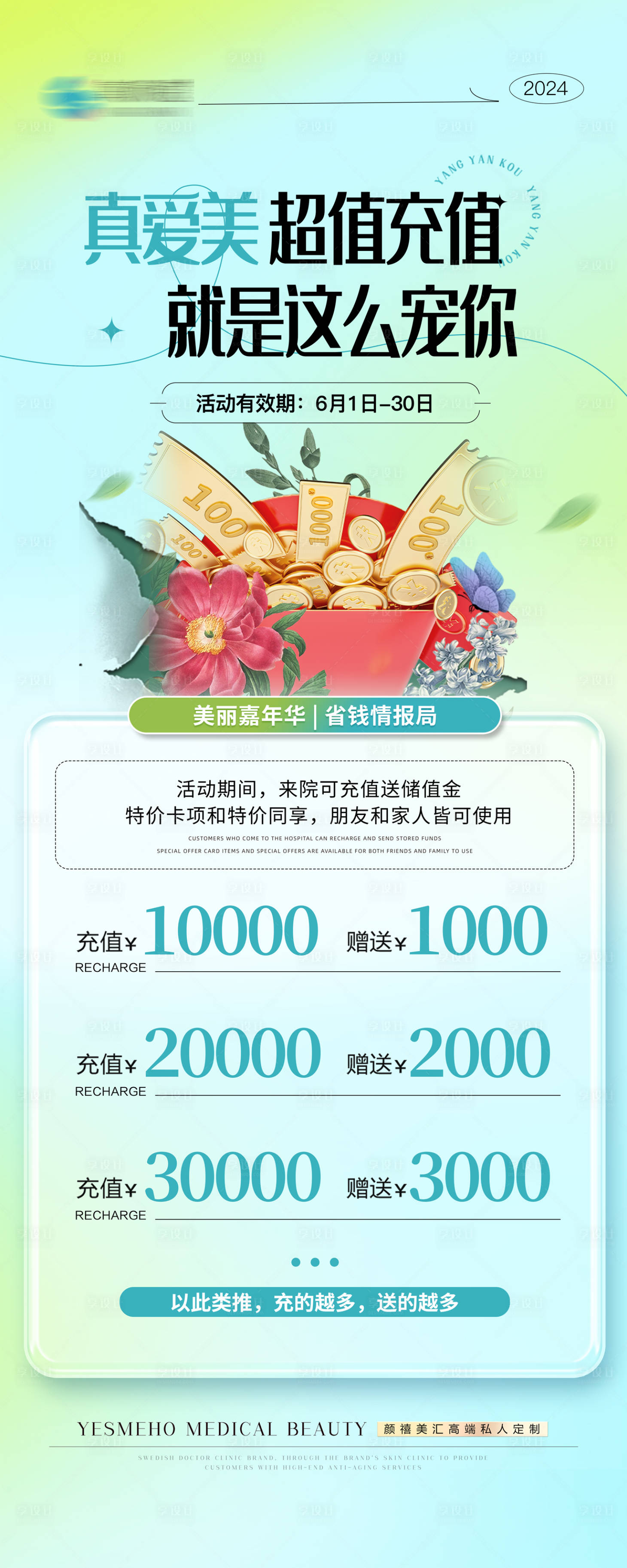 源文件下載【享設(shè)計(jì)】搜索編號(hào)：72400025340811359【醫(yī)美充值活動(dòng)展架】