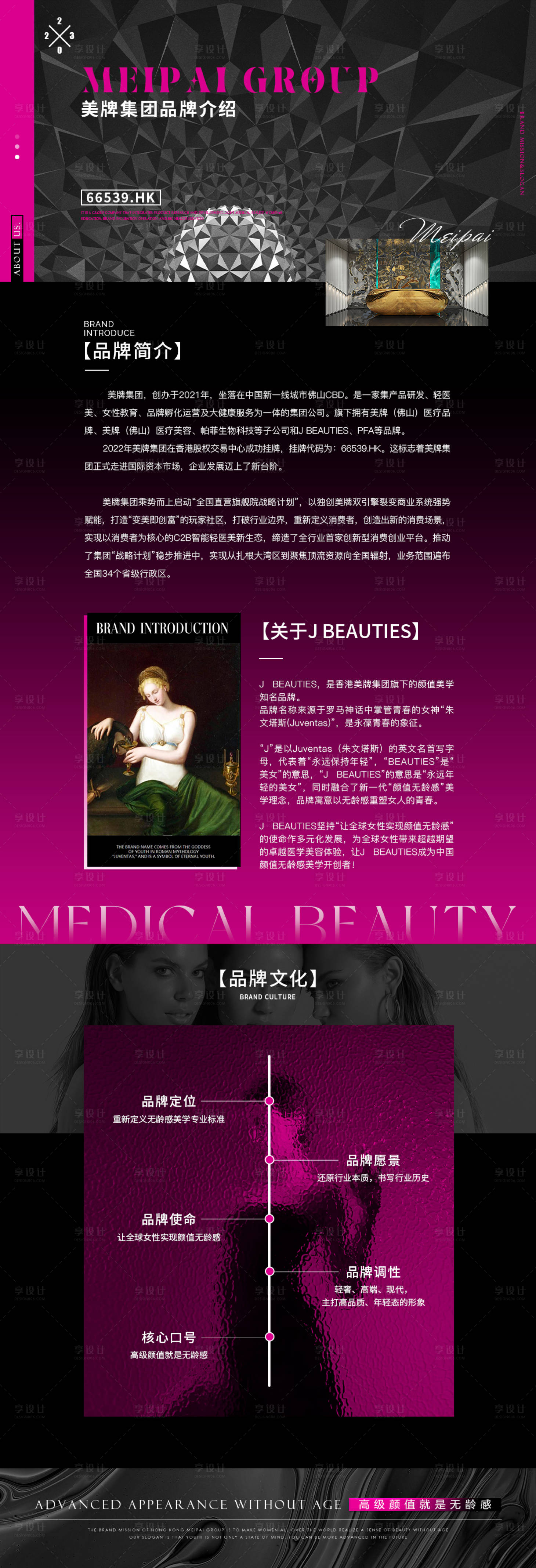 源文件下载【享设计】搜索编号：91790025214998172【医美品牌介绍长图】