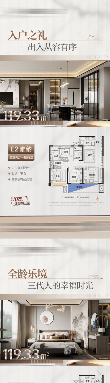 源文件下載【地產(chǎn)戶型價(jià)值點(diǎn)系列海報(bào)】編號：83870025431889028