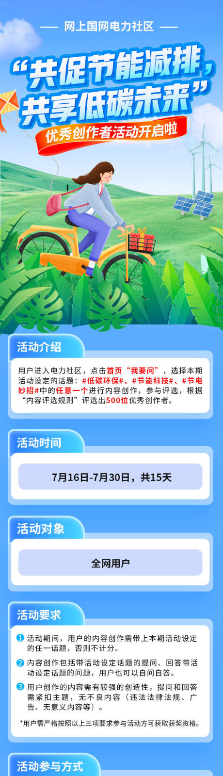 源文件下载【节能低碳活动宣传长图】编号：55080025186674195