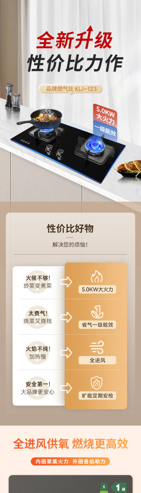燃气灶电商详情页