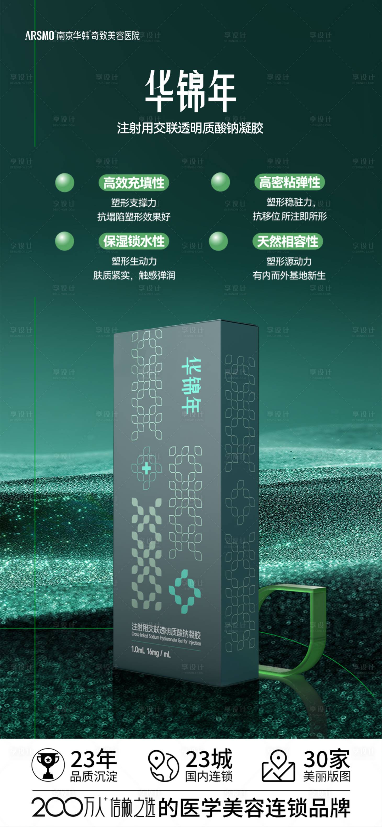 源文件下載【享設(shè)計】搜索編號：55650025171419321【醫(yī)美玻尿酸填充海報】