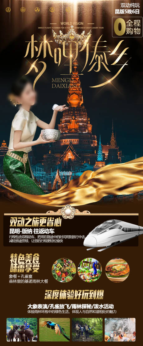 源文件下載【西雙版納旅游海報(bào)】編號(hào)：61170024891053793