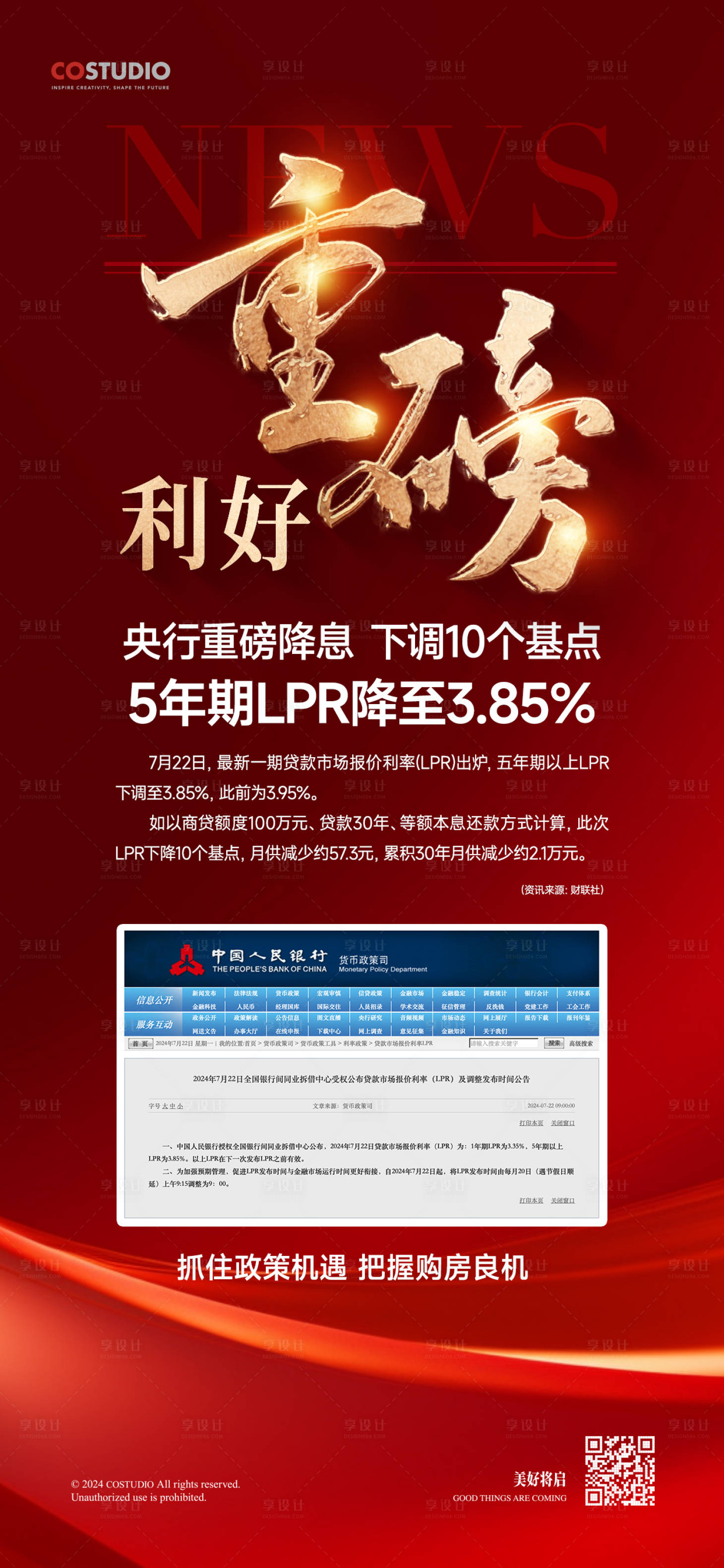 地产政策重磅利好海报PSD广告设计素材海报模板免费下载-享设计