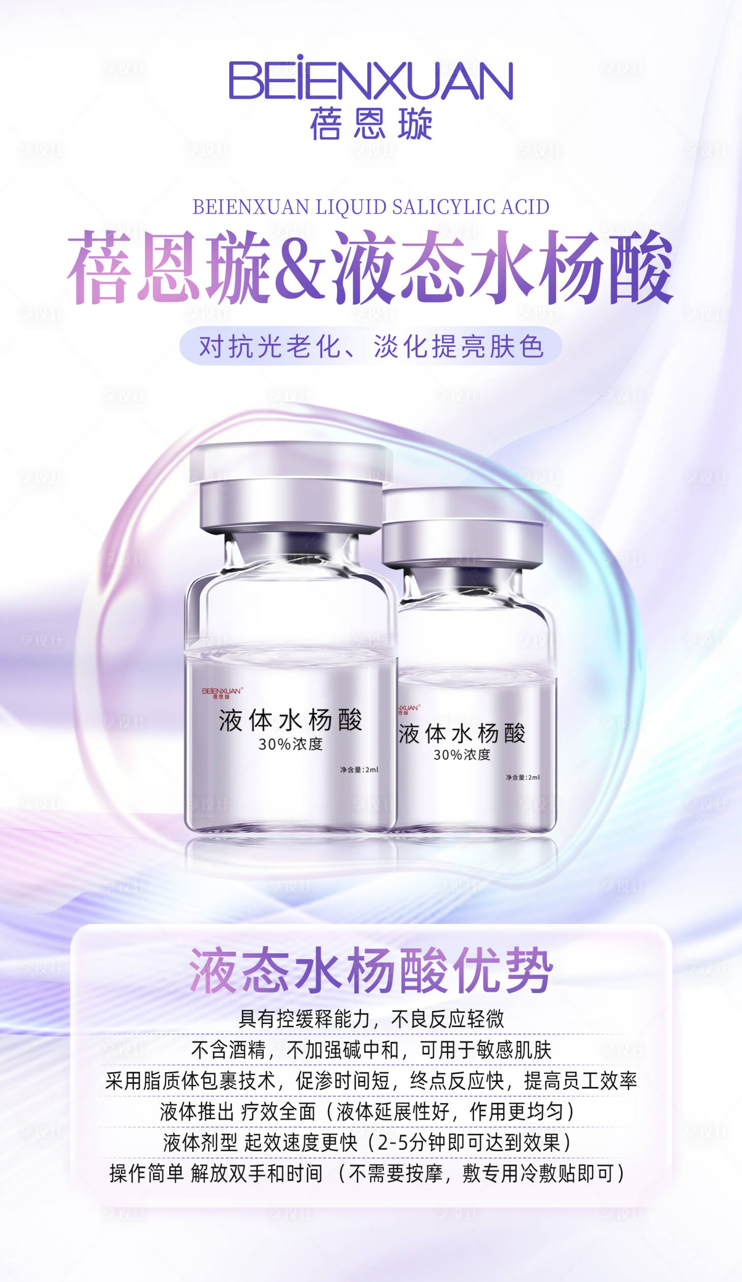 源文件下載【享設計】搜索編號：95710025341489433【醫美產品功效海報】