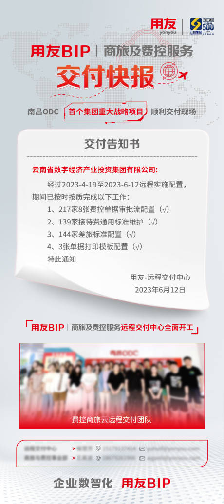 交付快报海报