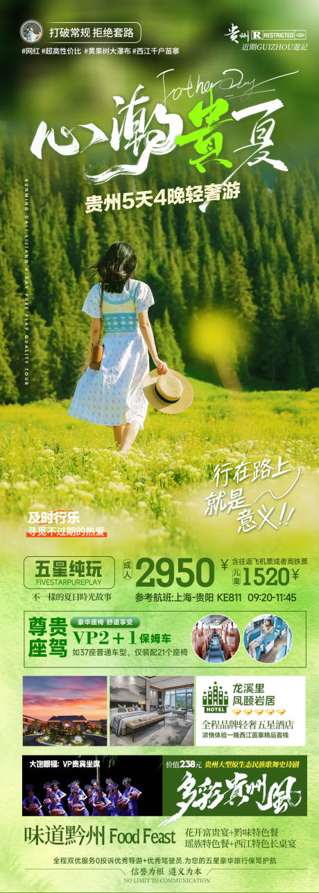 编号：83810025212843432【享设计】源文件下载-夏天贵州旅游海报