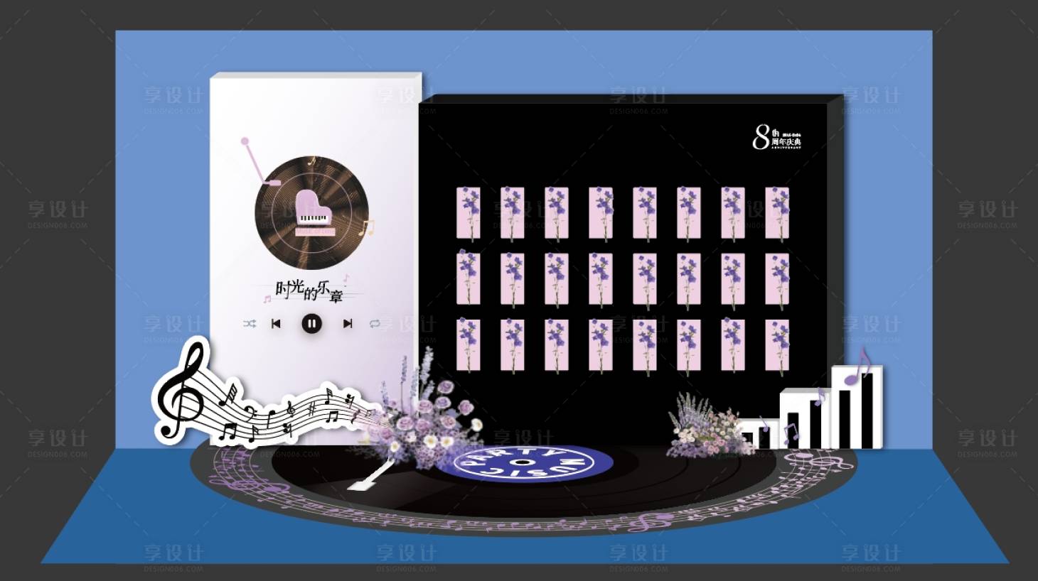 源文件下載【享設計】搜索編號：52170025255527935【花藝年會簽到打卡區(qū)】