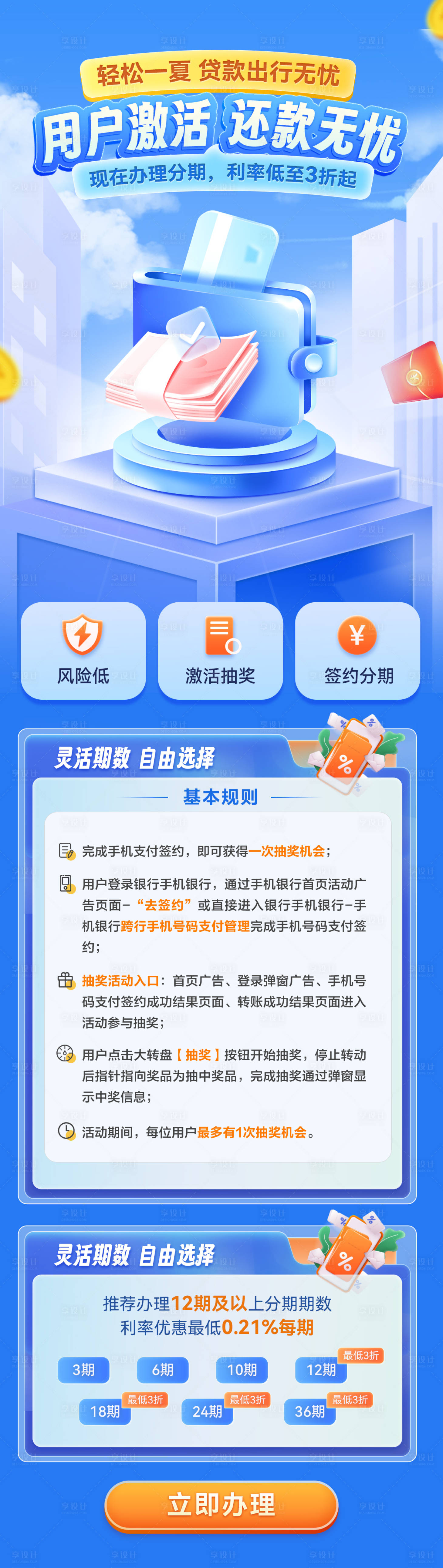 源文件下载【享设计】搜索编号：79400024994025802【金融银行理财权益长图】