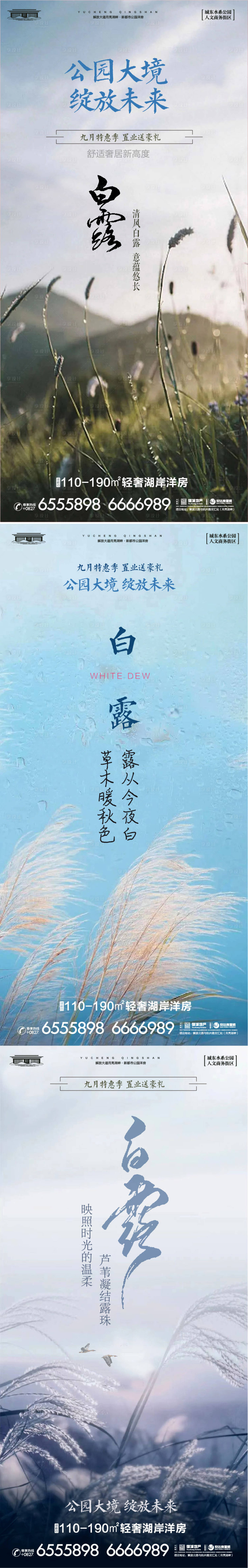 源文件下载【白露节气海报】编号：46720025350658580