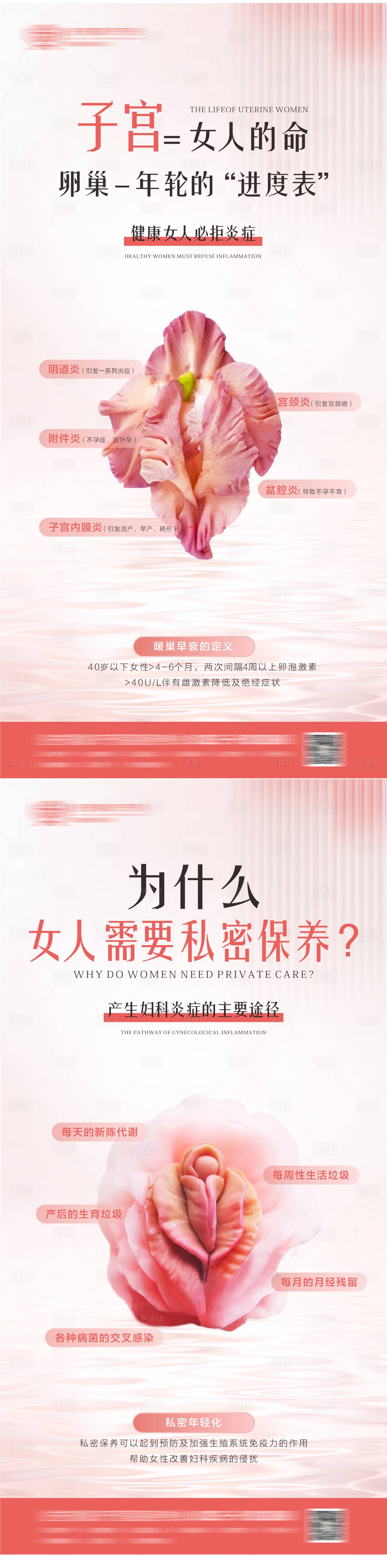 源文件下载【女性私密宣传系列海报】编号：26680025286919659