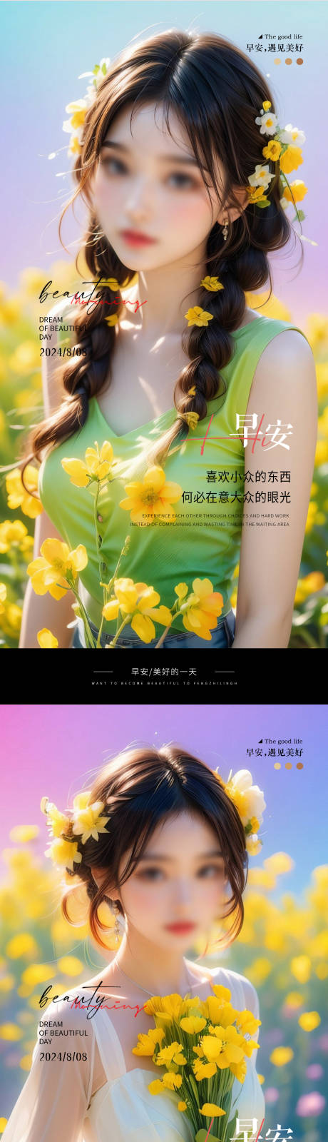 源文件下載【享設計】搜索編號：94550025076371525【醫美早安日簽海報】