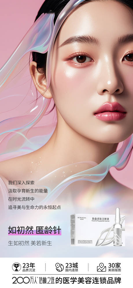 源文件下载【医美逆龄人物产品海报】编号：28600025323159569
