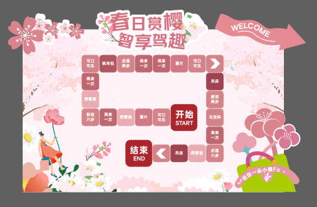 源文件下载【春日樱花大富翁美陈】编号：47700025271366775