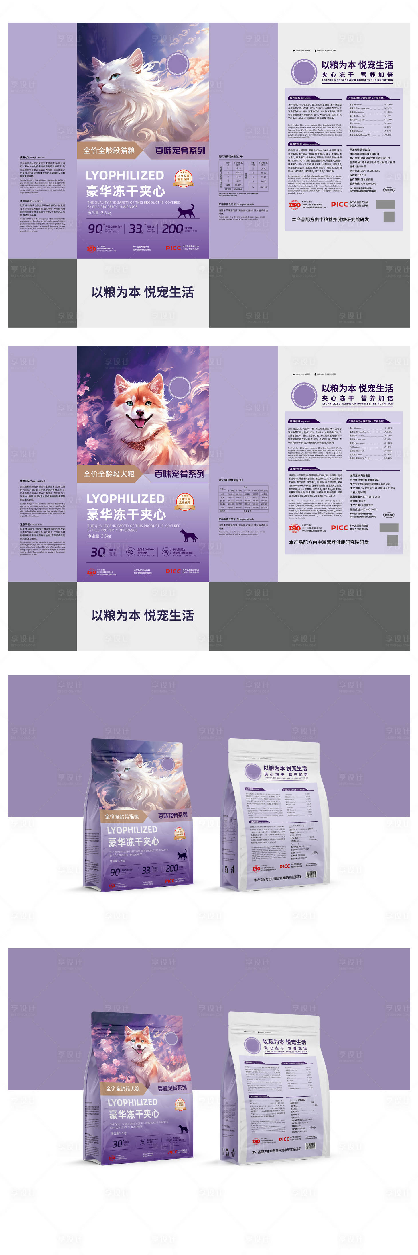 源文件下載【享設計】搜索編號：45260025190348828【貓糧包裝創意設計】