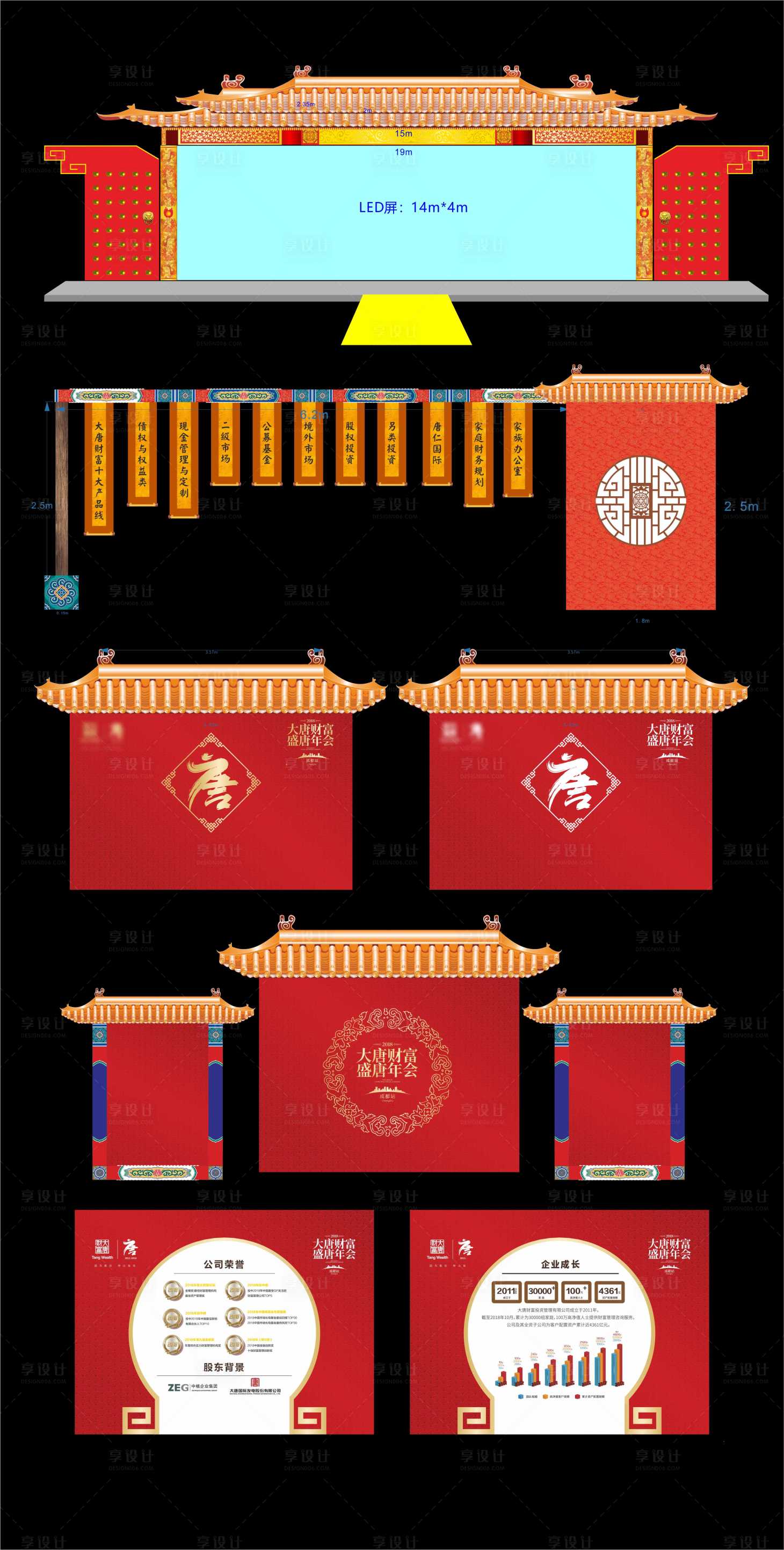 源文件下载【享设计】搜索编号：49230025368195131【新中式宫廷风年会金融会议发展论坛】