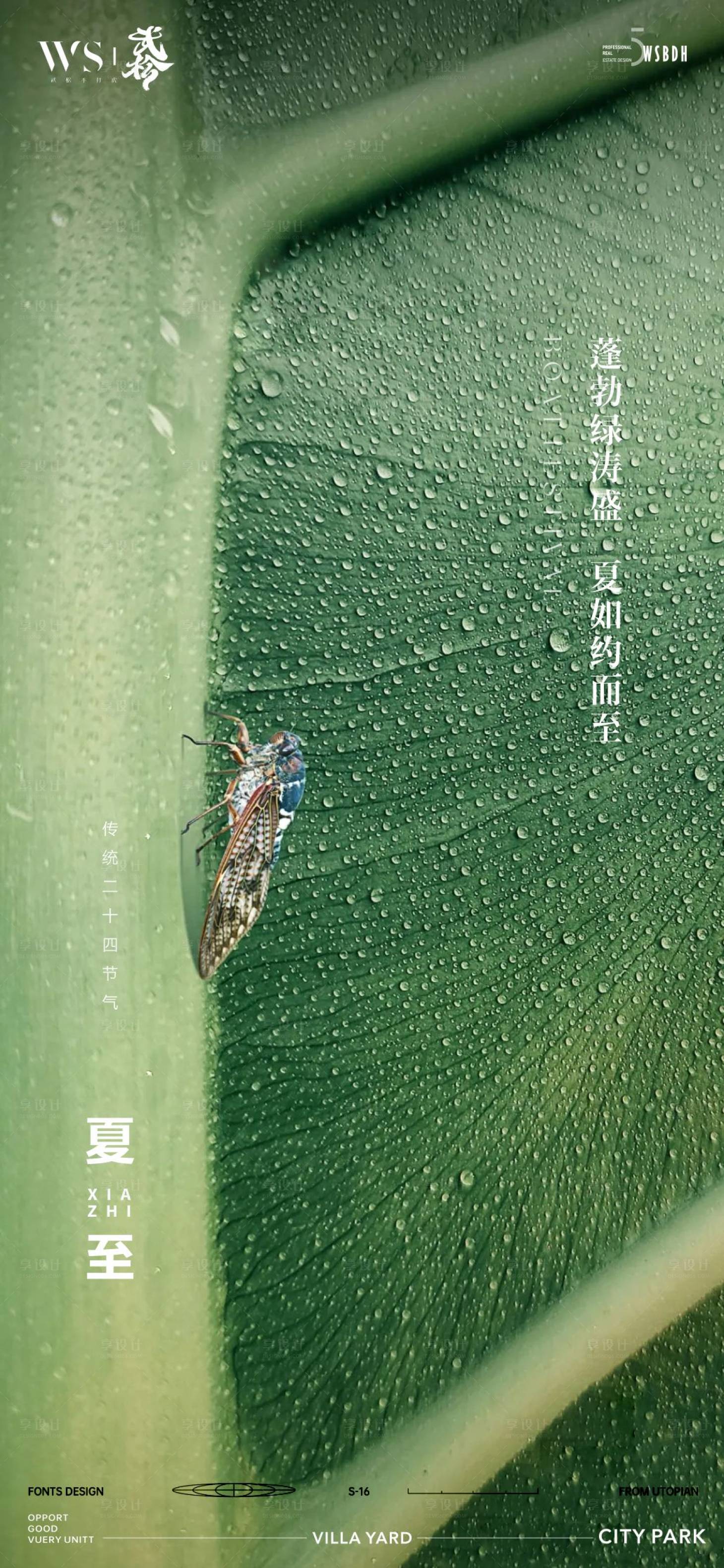 源文件下载【享设计】搜索编号：83070024905189446【夏至节气海报】