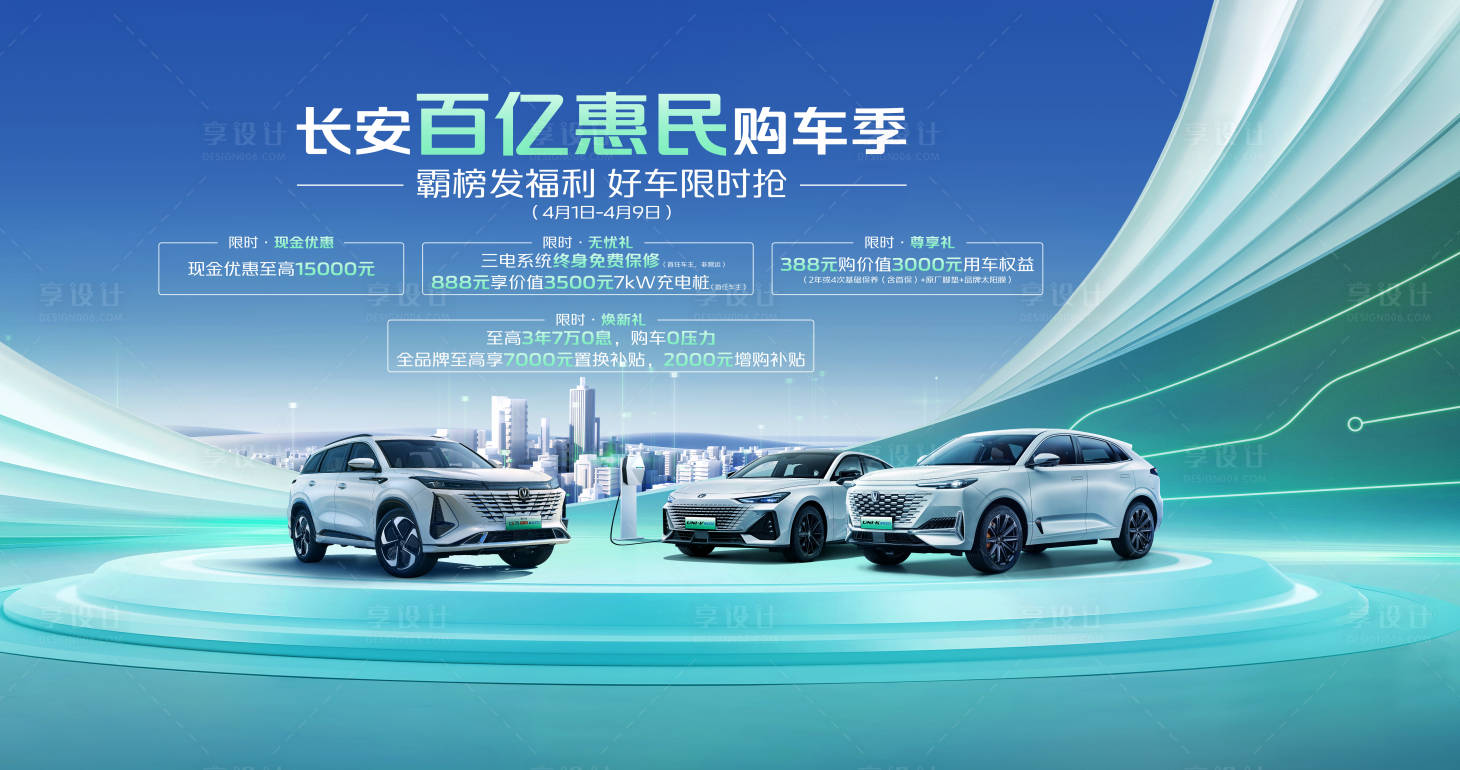 源文件下载【享设计】搜索编号：63940025047363290【汽车购车季活动展板】