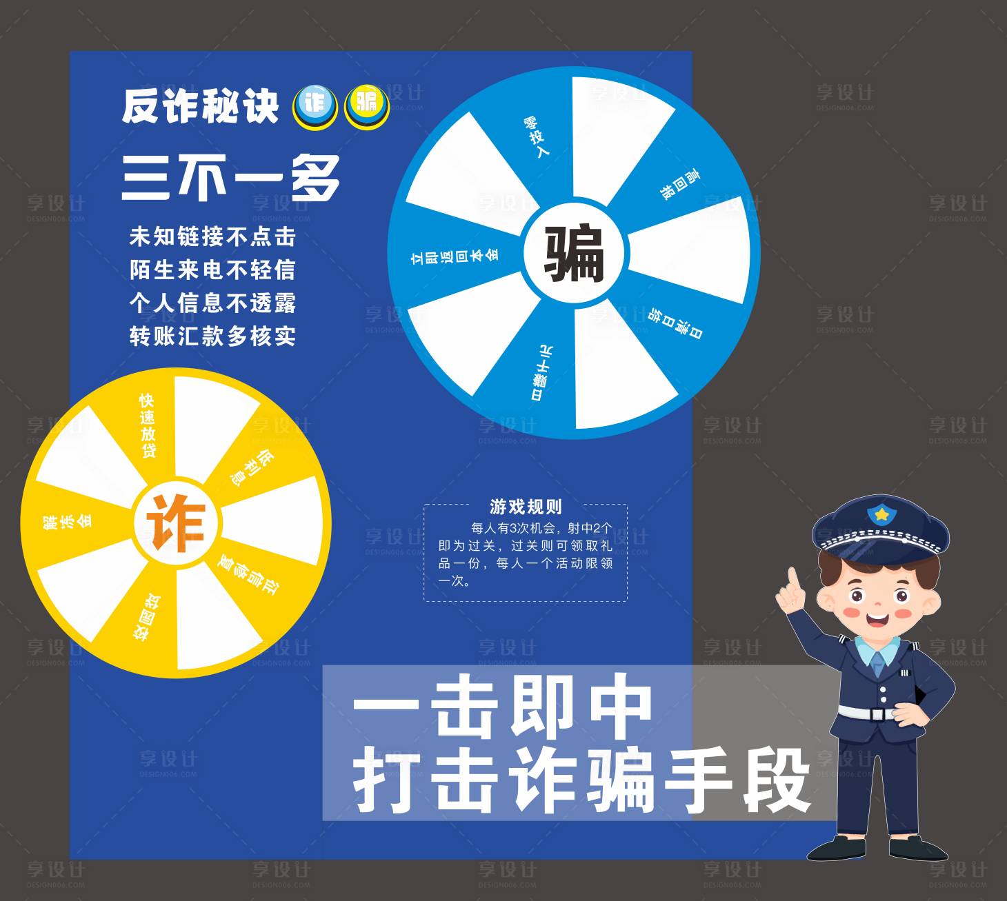 源文件下载【享设计】搜索编号：79380025234512548【反诈美陈 】