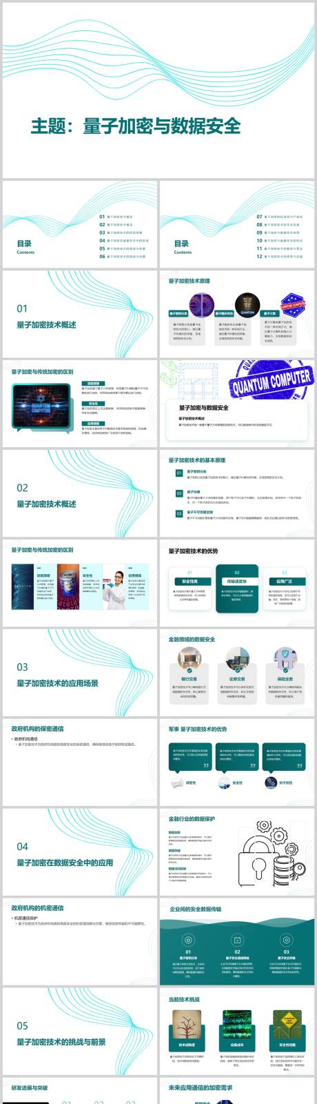量子加密与数据安全PPT