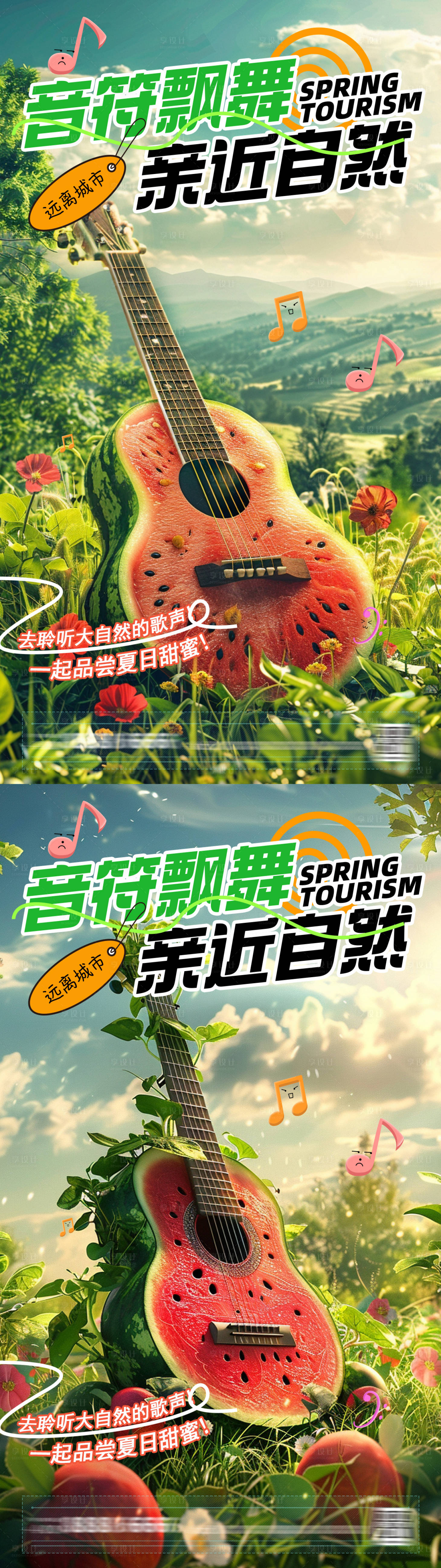 源文件下载【聆听自然享受夏日甜蜜海报】编号：22390025203865422
