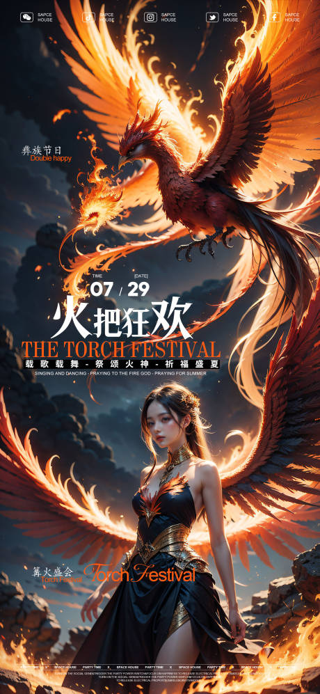 源文件下载【火把节活动海报】编号：82600025310168409