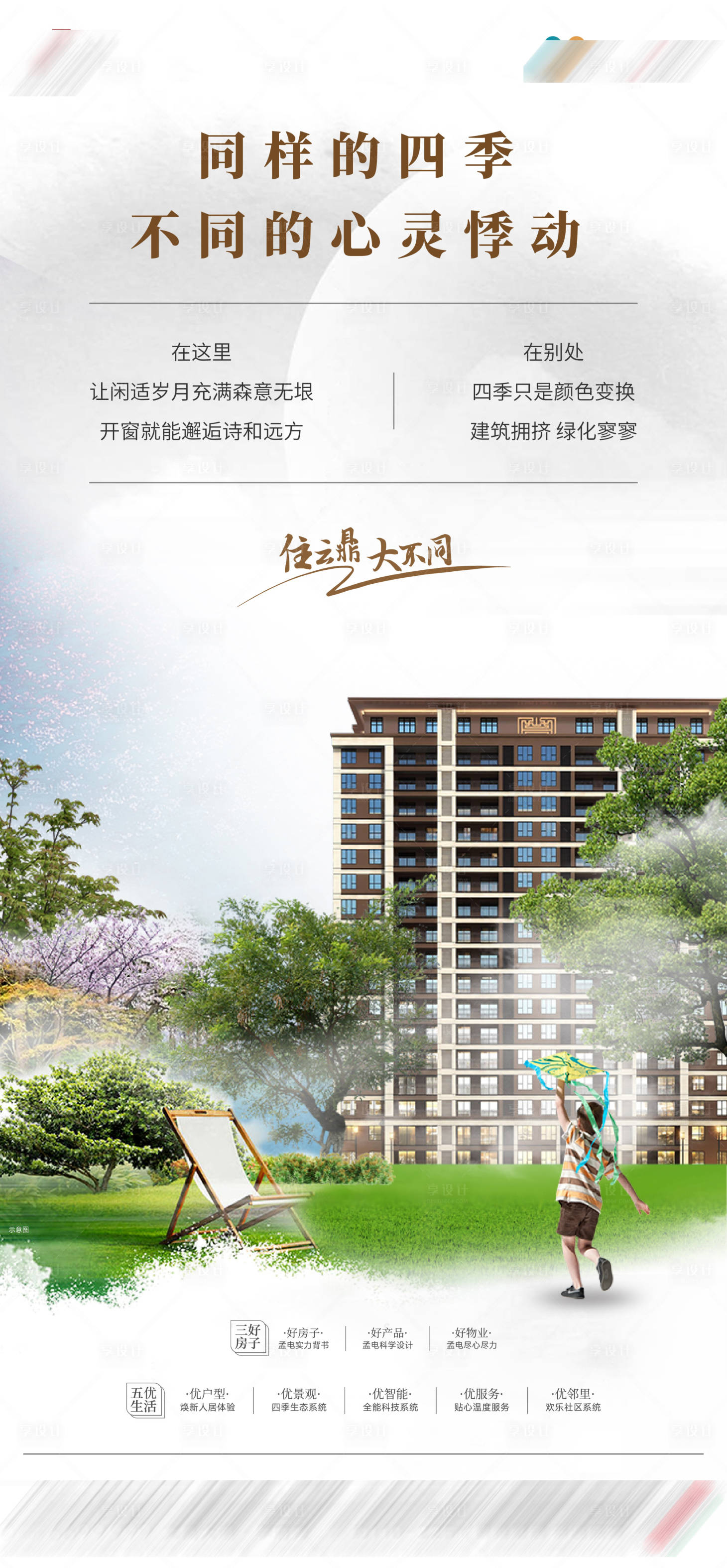 源文件下载【享设计】搜索编号：67520025335291528【地产园林价值海报】