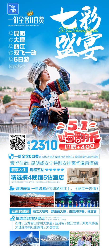 源文件下载【云南人物旅游海报】编号：80370025299341457