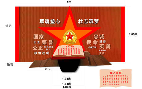 源文件下载【五星迎宾墙文化墙背景板】编号：70420025030069686