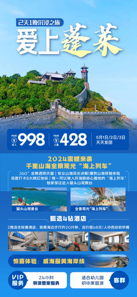 源文件下载【威海旅游海报】编号：65360025045606546