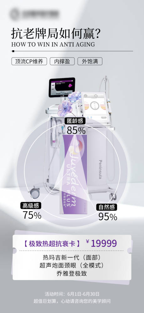 抗衰老仪器海报