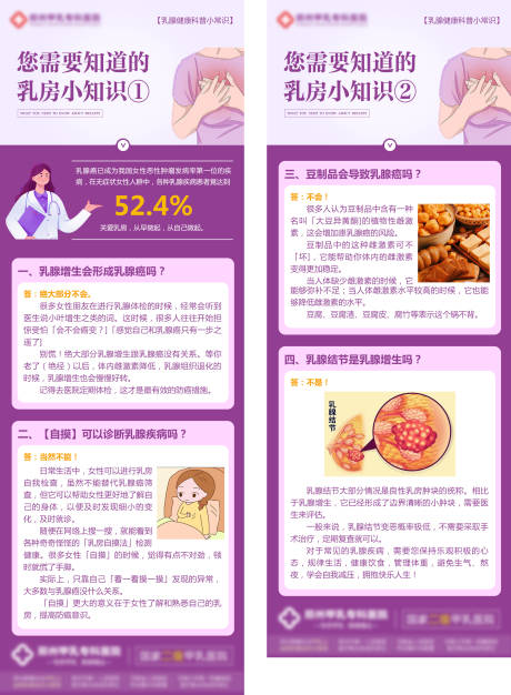 源文件下载【乳腺科普海报】编号：97900024998871898